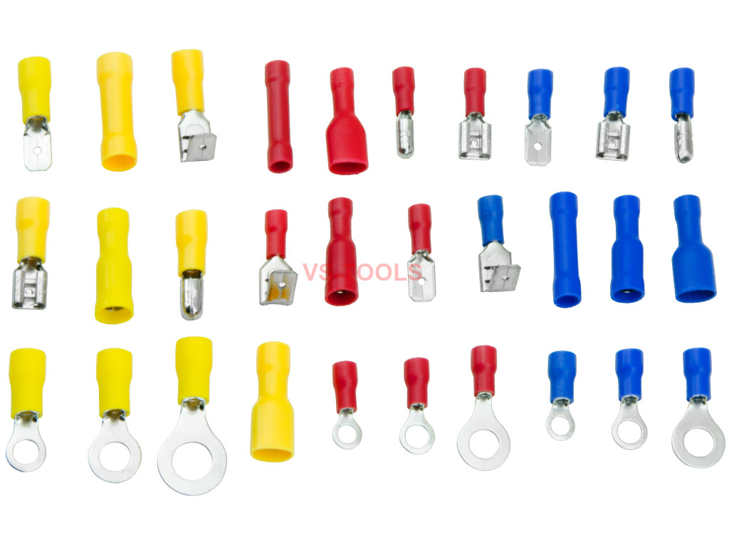 480pcs Crimp Spade Ring Connector Insulated Wiring Terminal